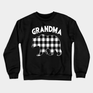 Black And White Grandma Bear Crewneck Sweatshirt